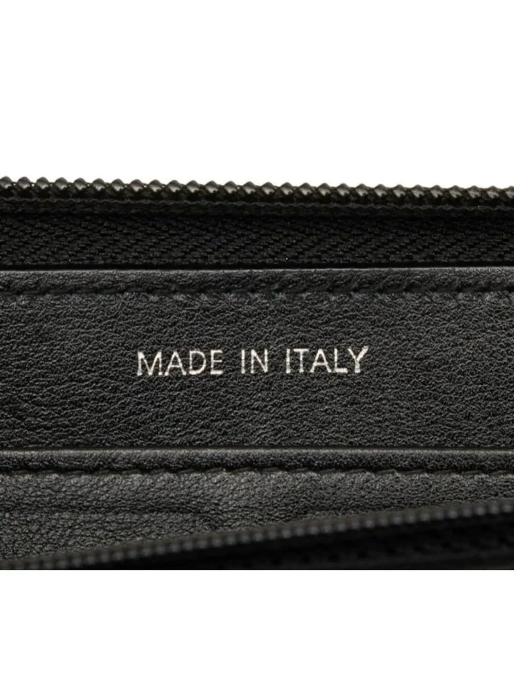 Chanel CC Logo Zip Around Wallet Black